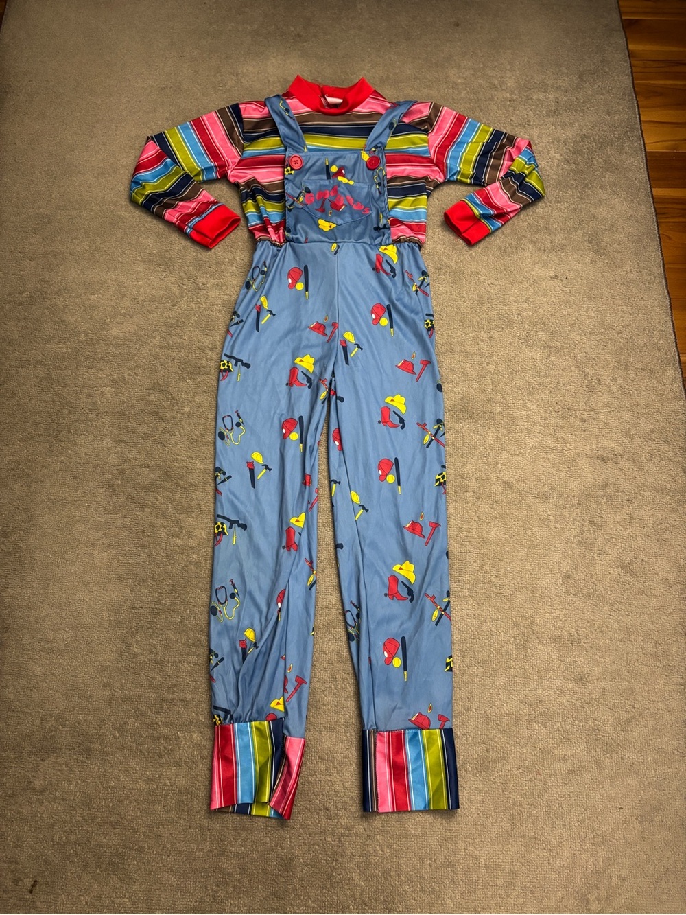 Seed of Chucky Good Guys Halloween Dress Up Costume Horror Movie Cosplay Youth